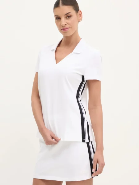 Тениска с яка Dkny бяло