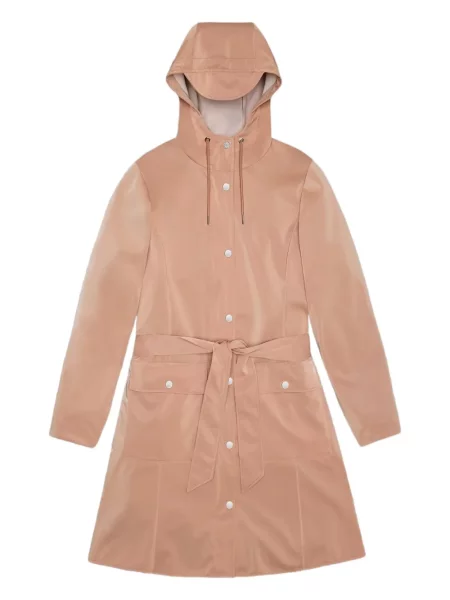 Trencz Rains z kapturem różowy