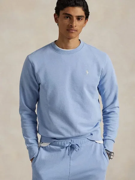 Dukserica Polo Ralph Lauren za muškarce bez uzorka plava