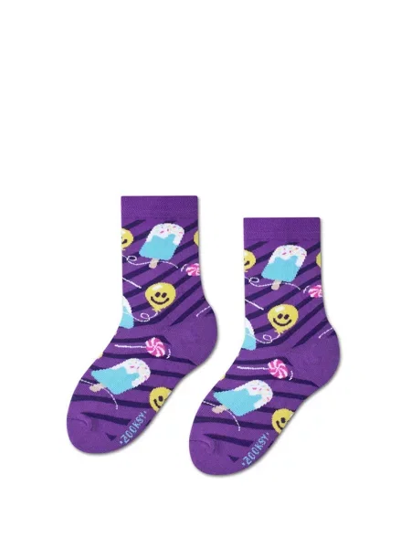 Čarape Zooksy/rainbow Socks ljubičasta