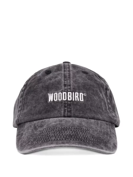 Șapcă Woodbird cu broderie gri