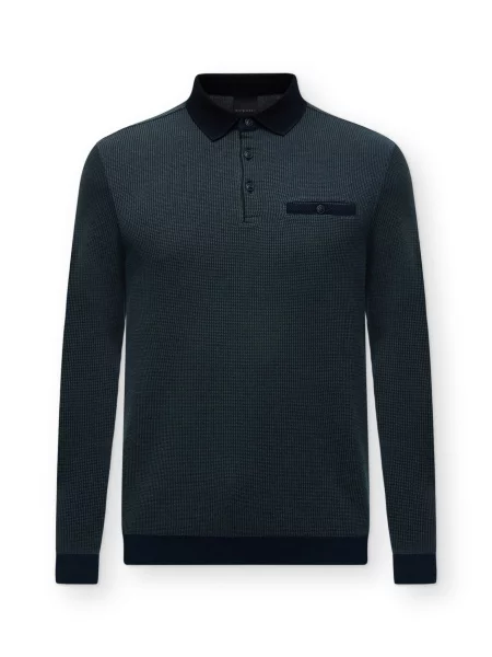 Bugatti Pulover marin / verde pin albastru