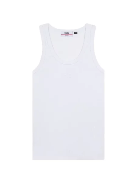 Top Gcds cu broderie alb