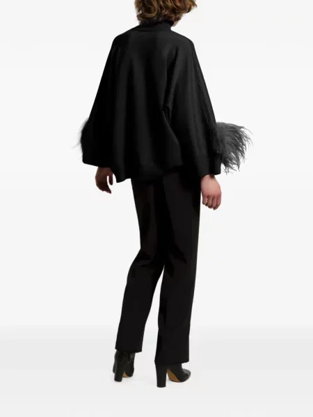 Pulover Alberta Ferretti cu pene negru