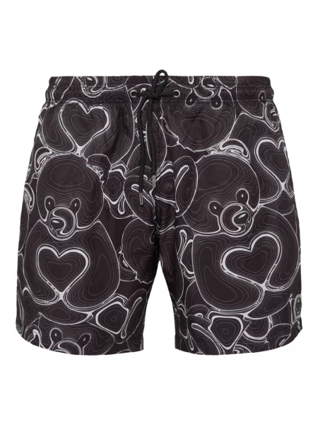 Kąpielówki Philipp Plein typu teddy czarne