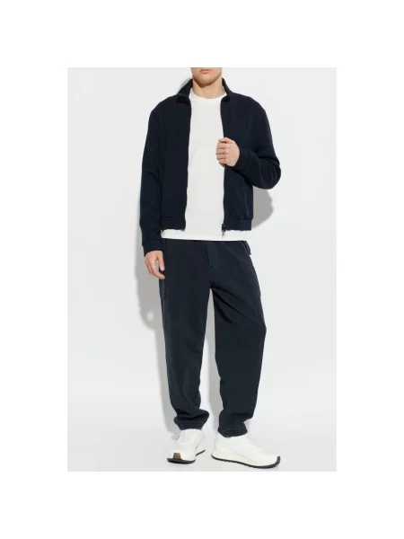 Koszulka Emporio Armani z dżerseju z logo biała