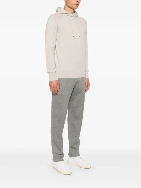 Pantaloni Brunello Cucinelli cu cordon gri
