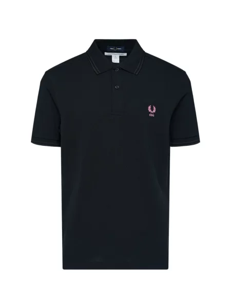 Tricou polo Comme Des Garçons Shirt cu autograf negru