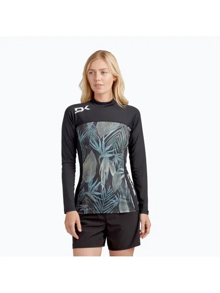 Дамска плувна блуза Dakine Hd Snug Fit Rashguard black/grey черно