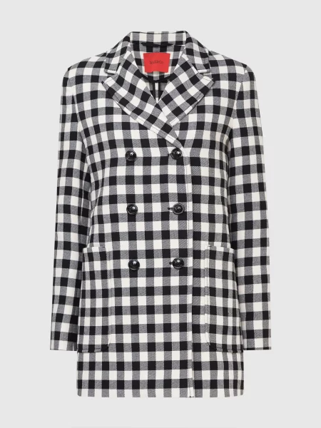 Бушлат в клітку Max & Co біле