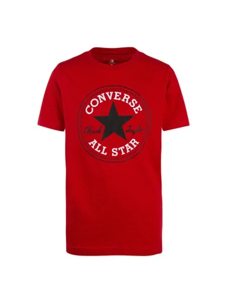 CONVERSE Tricou Chuck bleumarin / roșu alb