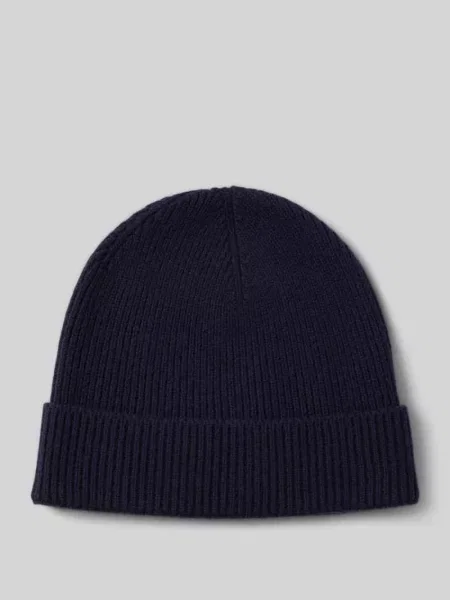 Czapka z mieszanki wełny model ‘LORAS’ Strellson granatowa