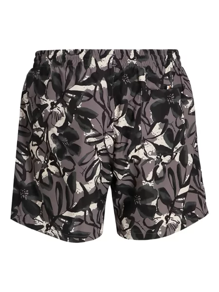 Slip de baie Boss cu model floral gri