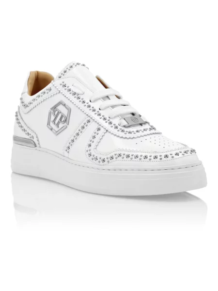 Sneakersy Philipp Plein skórzane białe