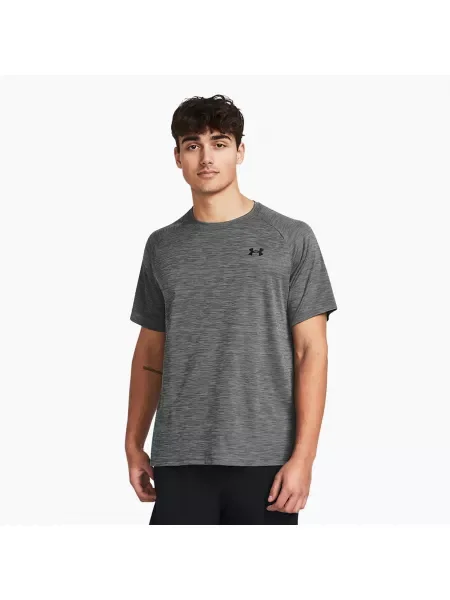 Мъжка тренировъчна тениска Under Armour Tech Textured castlerock/black черно