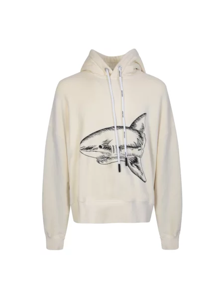 Bluza z kapturem Palm Angels beżowa
