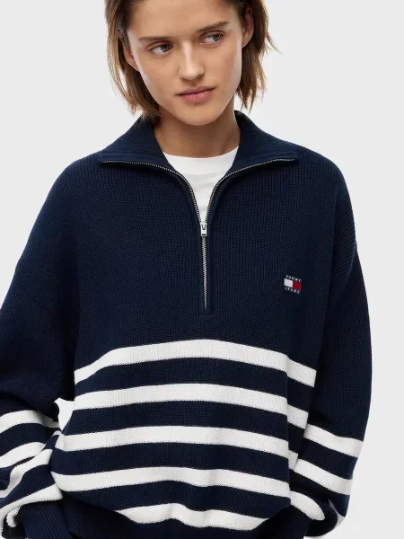 Свитер Tommy Jeans в полоску синий