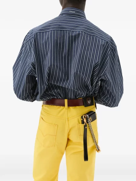 Cămașă Versace din poplin albastru