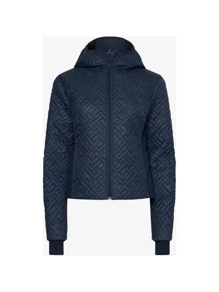 Kurtka Tommy Hilfiger z monogramem XS niebieska