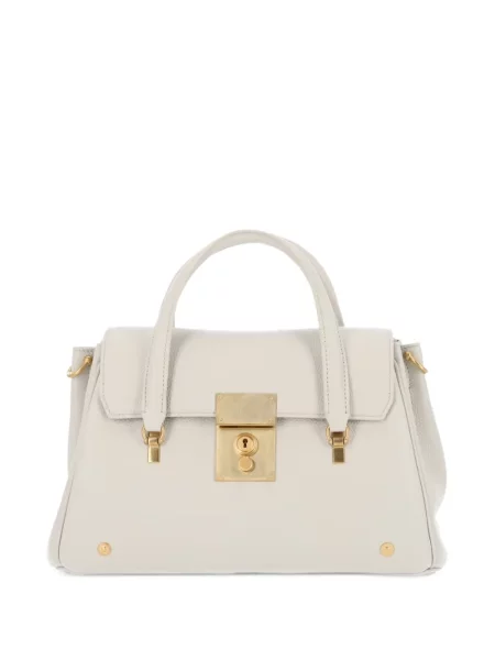 Geantă shopper Thom Browne din piele
