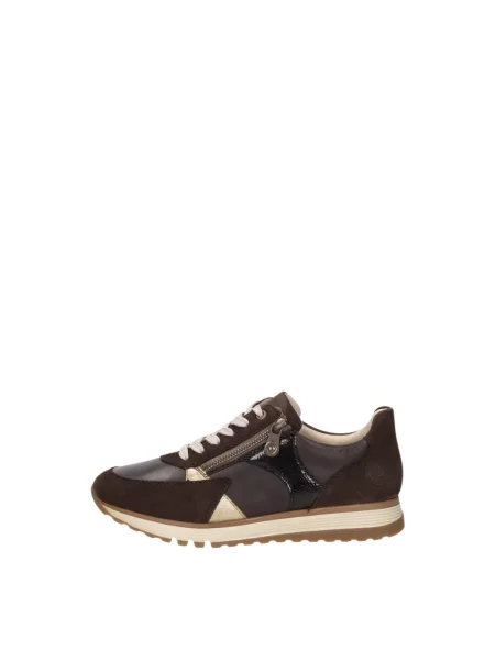 Sneakersy Rieker skórzane brązowe