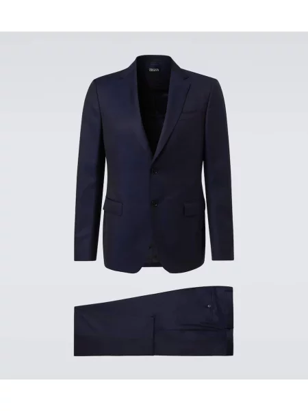 Costum Zegna de lână albastru