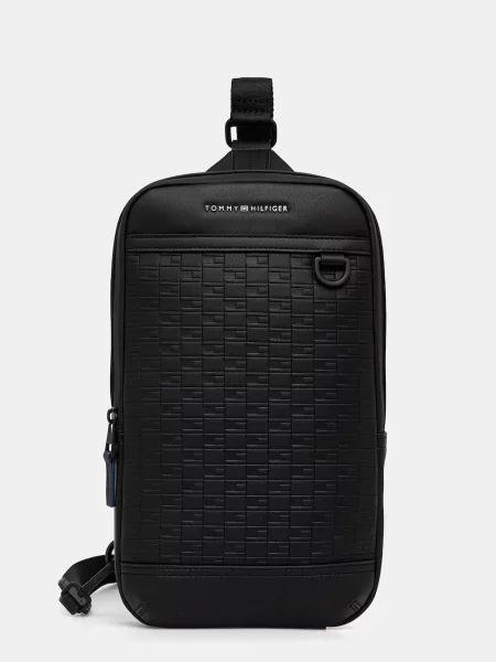 Tommy Hilfiger Torbica za okrog pasu Th Modern Slingpack črna