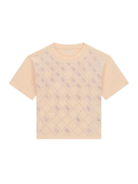 Guess Tricou deschis Boxy Fit portocaliu