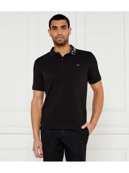 Calvin Klein Polo | stretch pique negru