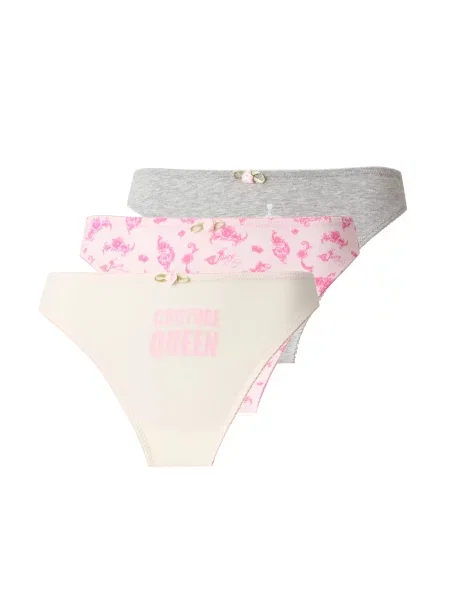 Juicy Couture Tanga COUTURE QUEEN deschis / gri amestecat / roz / roz pastel bej