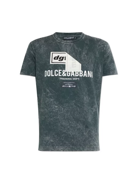Koszulka Dolce And Gabbana z logo szara