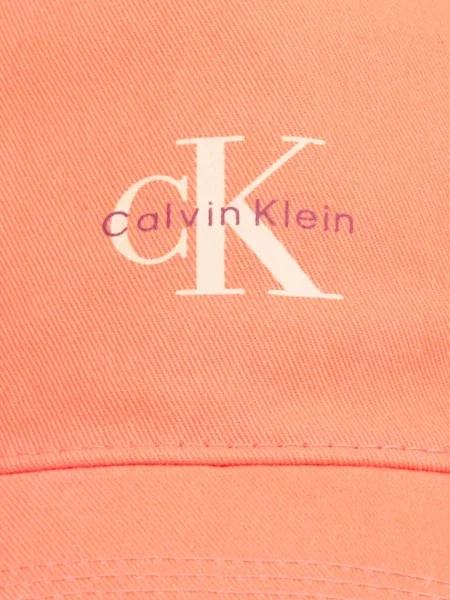 Calvin Klein Jeans baseball kapa oranžna