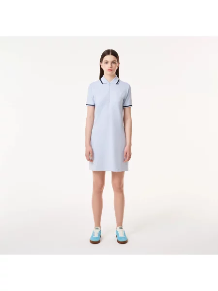 Lacoste сукня Straight Fit блакитна
