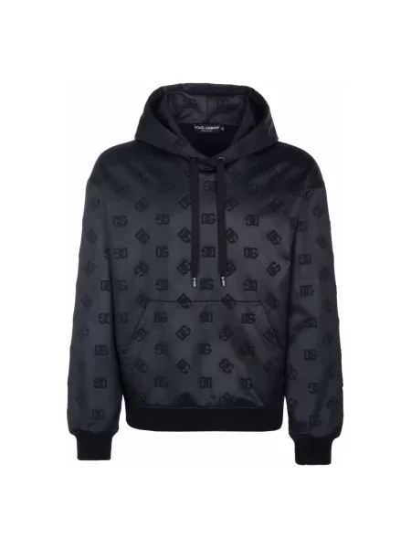 Bluza z kapturem Dolce And Gabbana z kapturem czarna