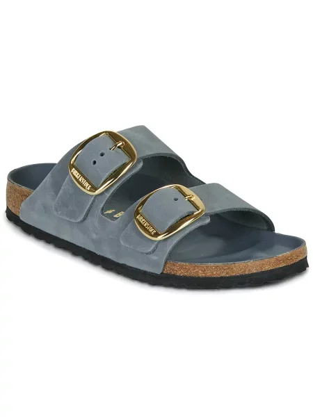 Usnjeni natikači Birkenstock Arizona Big Buckle modra