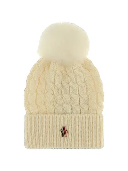 Căciulă Moncler Grenoble tricotate alb