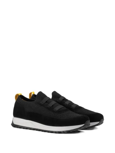 Sneakerși Doucal's cu șireturi din dantelă negru
