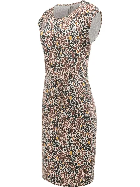 Ragwear Rochie de vară Taggien maro / galben / negru alb