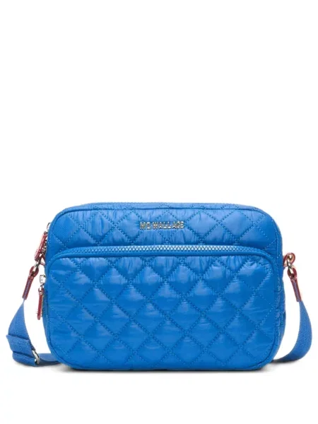 Matlasat geanta crossbody Mz Wallace albastru