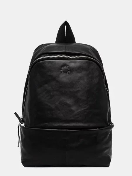 Шкіряний рюкзак AllSaints FINN великий однотонний чорний