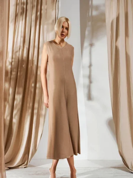 Сукня міді TrikoBakh бежевий