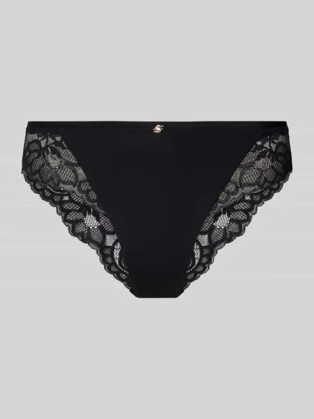 Figi z obszyciem z koronki model ‘BRIEF_BLOSSOM’ Boss czarne