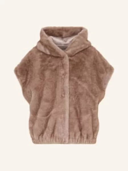 Studio Ar Vesta Z Umělé Kožešiny Olena Oboustranná černošedá