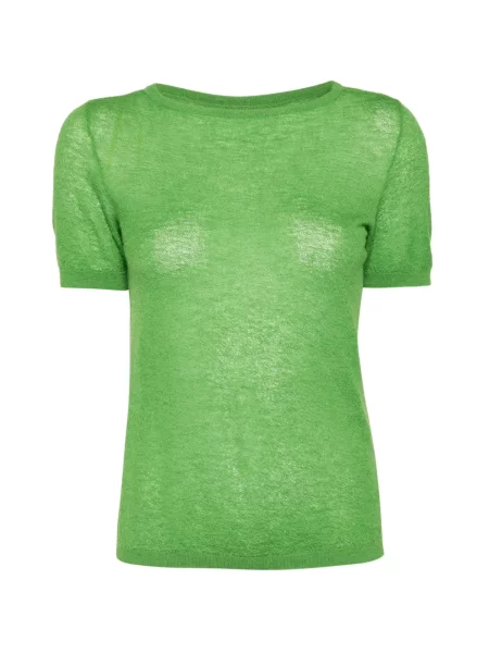 Top Less tricotate verde