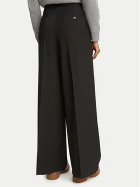 Kalhoty z materiálu Weekend Max Mara černé