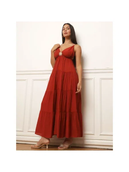 Haljina La Modeuse narančasta