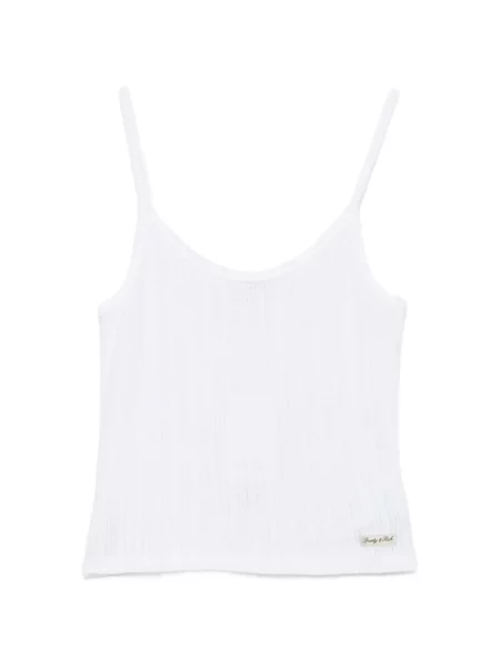 Maiou Sporty & Rich tricotate alb