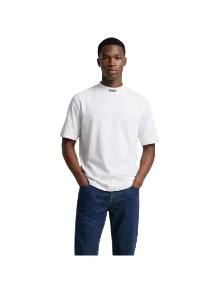 BOSS T-shirt Tee Collar bijela