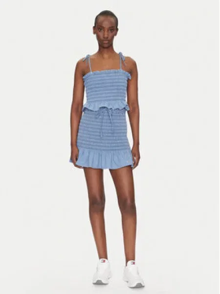 Tommy Jeans Mini sukně modrá