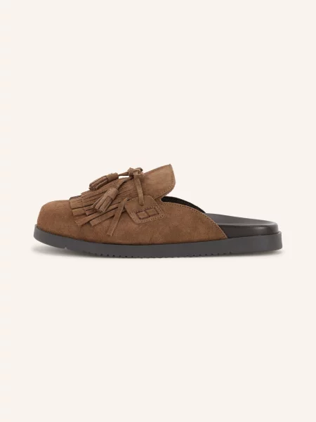 Klapki mules Steve Madden beżowe